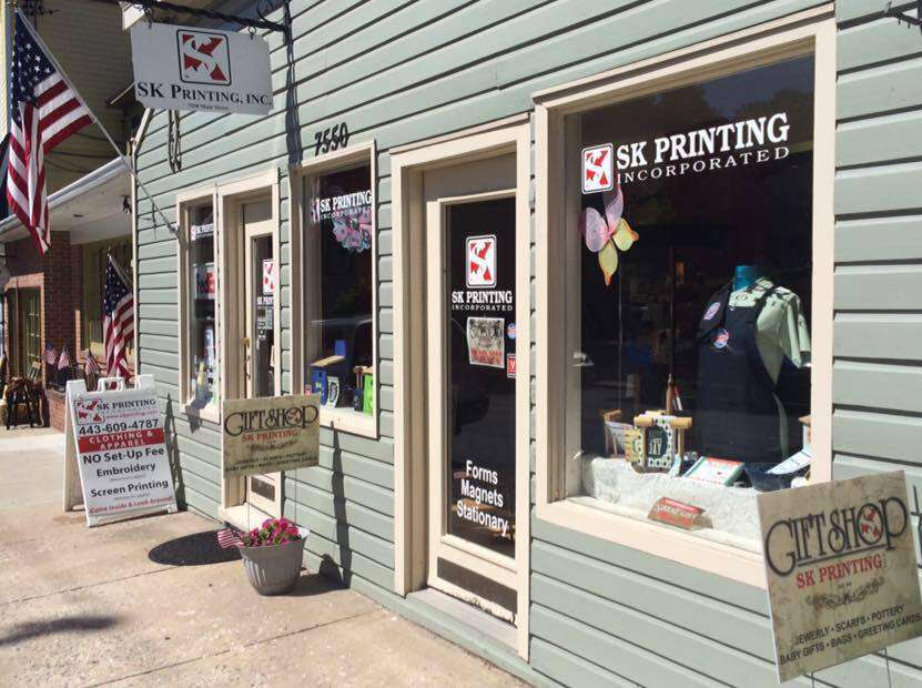 SK Printing & Gifts | 7550 Main St, Sykesville, MD 21784, USA | Phone: (443) 609-4787