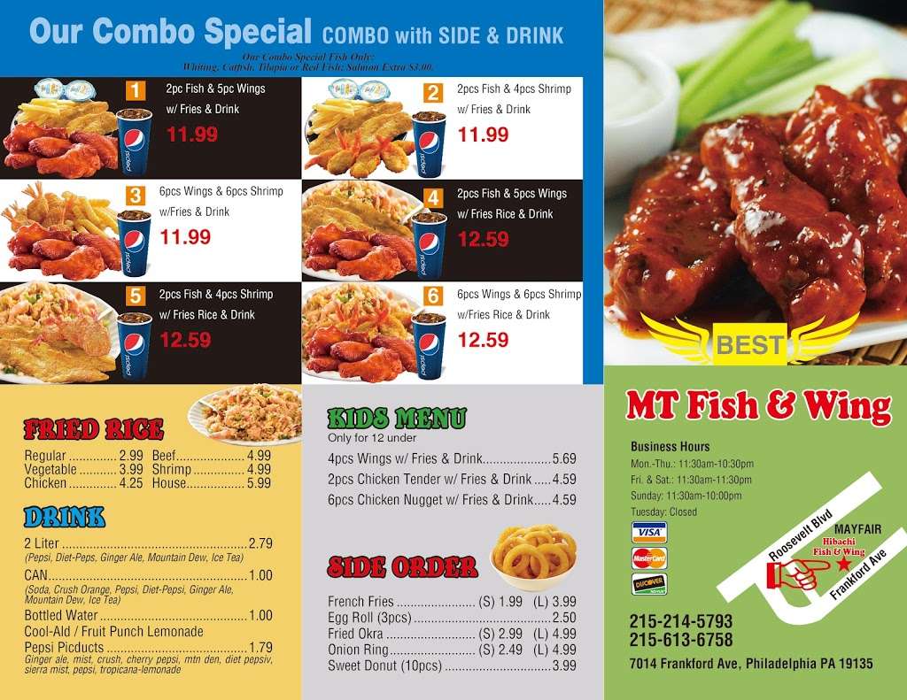 MT Fish & Wing | 7014 Frankford Ave, Philadelphia, PA 19135, USA | Phone: (215) 214-5793