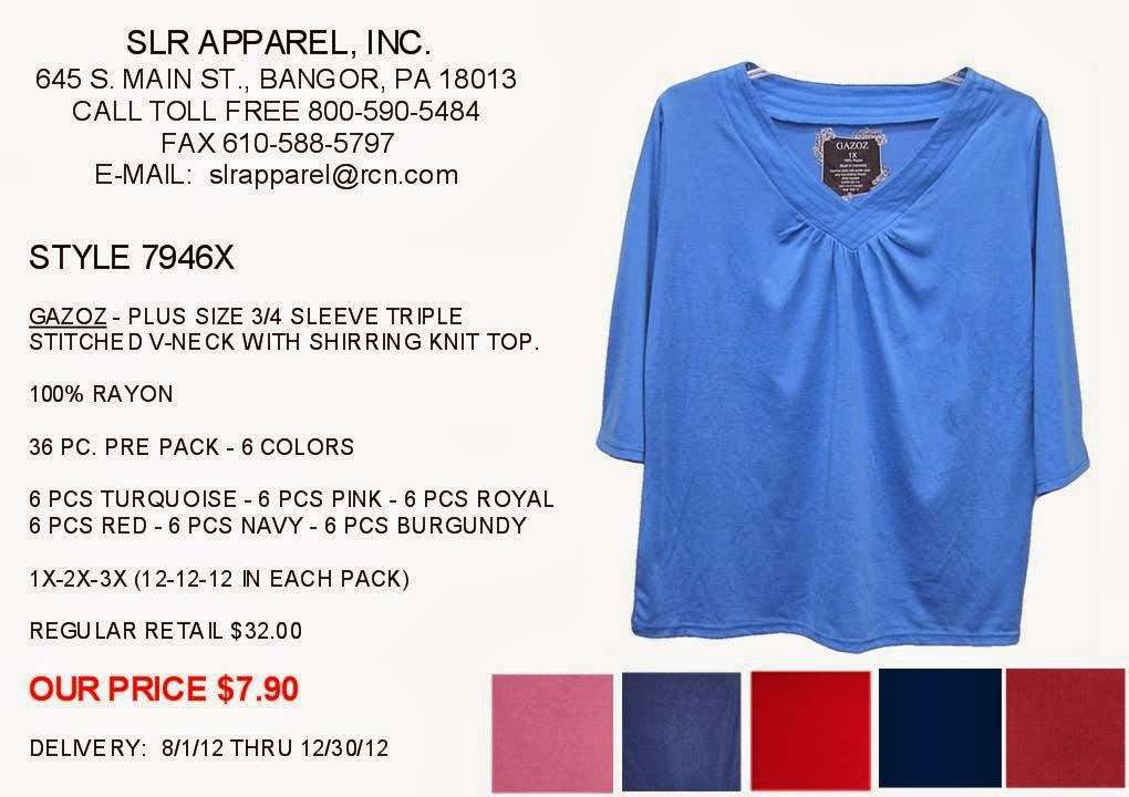 SLR Apparel Inc | 645 S Main St, Bangor, PA 18013, USA | Phone: (610) 588-3311