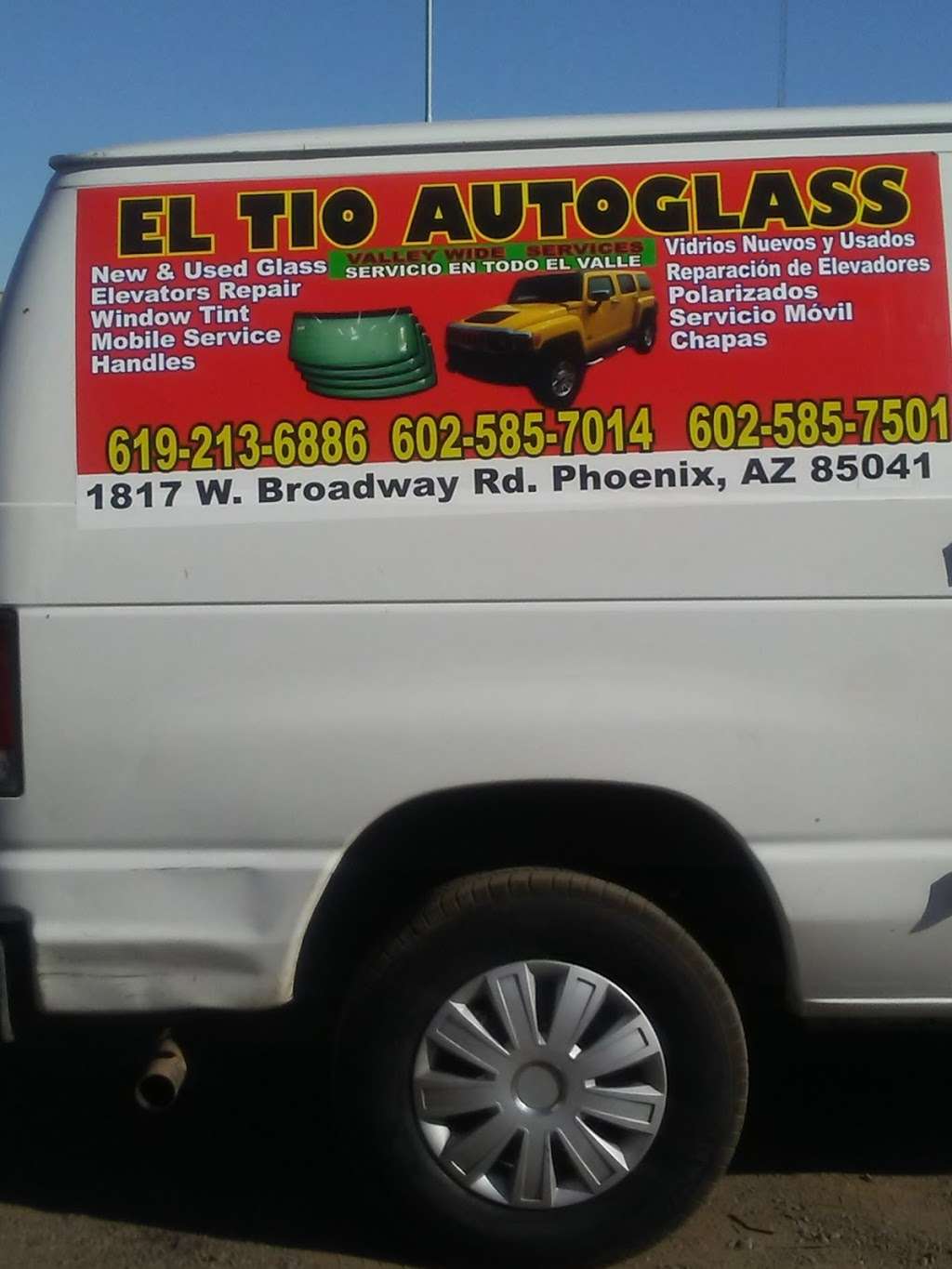 El Tio Auto Glass | 1817W W Broadway Rd, Phoenix, AZ 85041, USA | Phone: (480) 286-6664