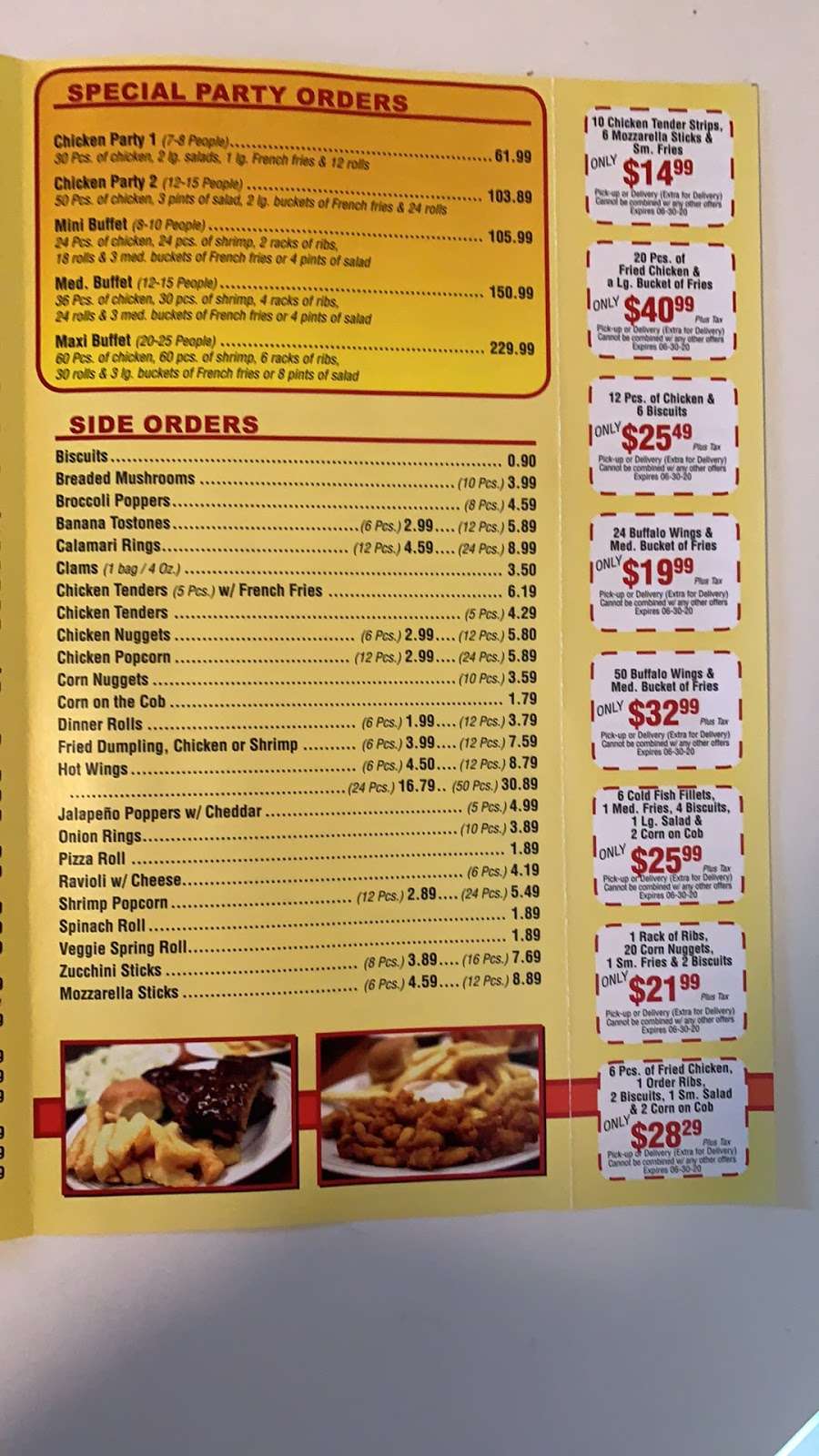 Chicken Delight | 404 E Madison Ave, Dumont, NJ 07628, USA | Phone: (201) 385-2400