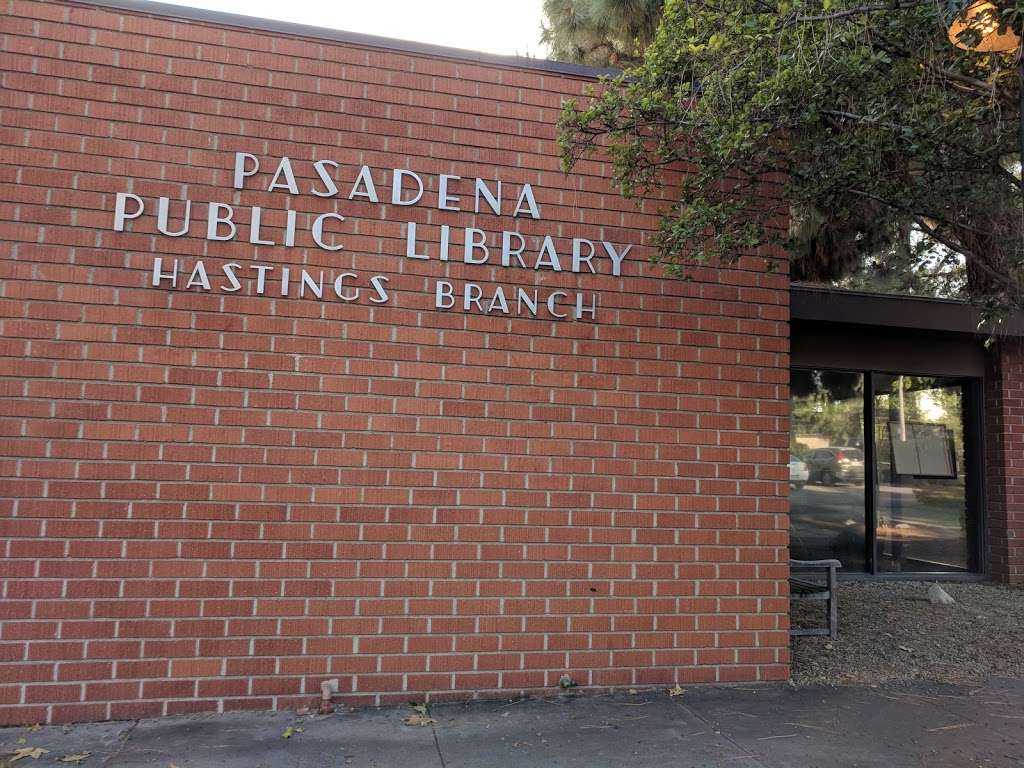 Hastings Branch Library | 3325 E Orange Grove Blvd, Pasadena, CA 91107, USA | Phone: (626) 744-7262