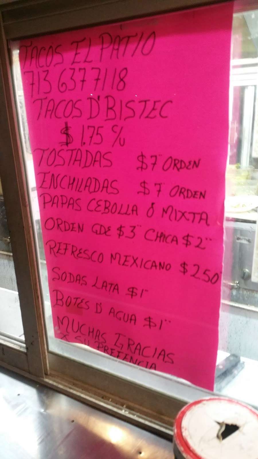 Tacos EL PATIO | 12333 Market St, Houston, TX 77015, USA | Phone: (713) 637-7118