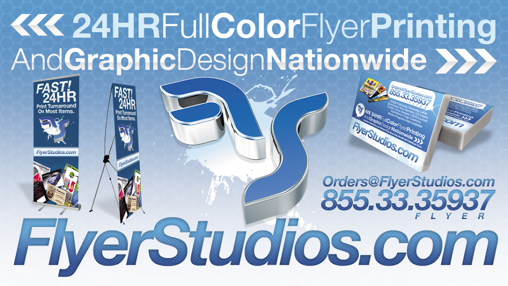 Flyerstudios.com | 13740 SW 33rd Ct, Davie, FL 33330, USA | Phone: (855) 333-5937