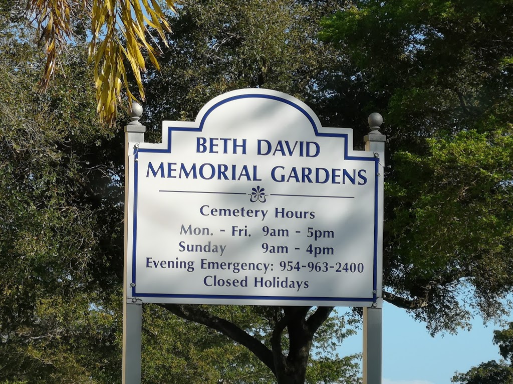 Beth David Memorial Gardens / Levitt Weinstein -Jewish Funeral H | 3201 N 72nd Ave, Hollywood, FL 33024, USA | Phone: (754) 201-4134
