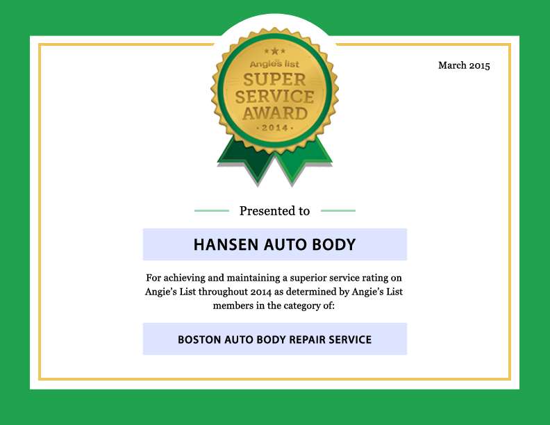 Hansen Auto Body | 5R Willow St, Acton, MA 01720 | Phone: (978) 263-6606