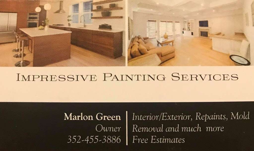 Impressive painting services co | 11410 Lakeview Dr, Leesburg, FL 34788, USA | Phone: (352) 455-3886