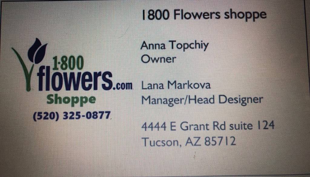 1800 Flowers Shoppe | 4444 E Grant Rd suite 124, Tucson, AZ 85712, USA | Phone: (520) 325-0877