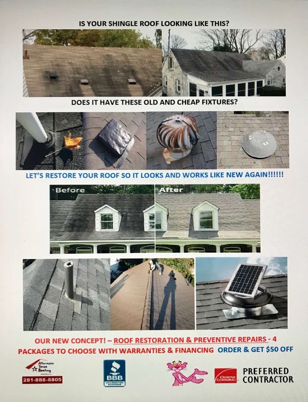 Affordable Texas Roofing LLC | 5600, 20300 Franz Rd, Katy, TX 77449, USA | Phone: (281) 888-8805