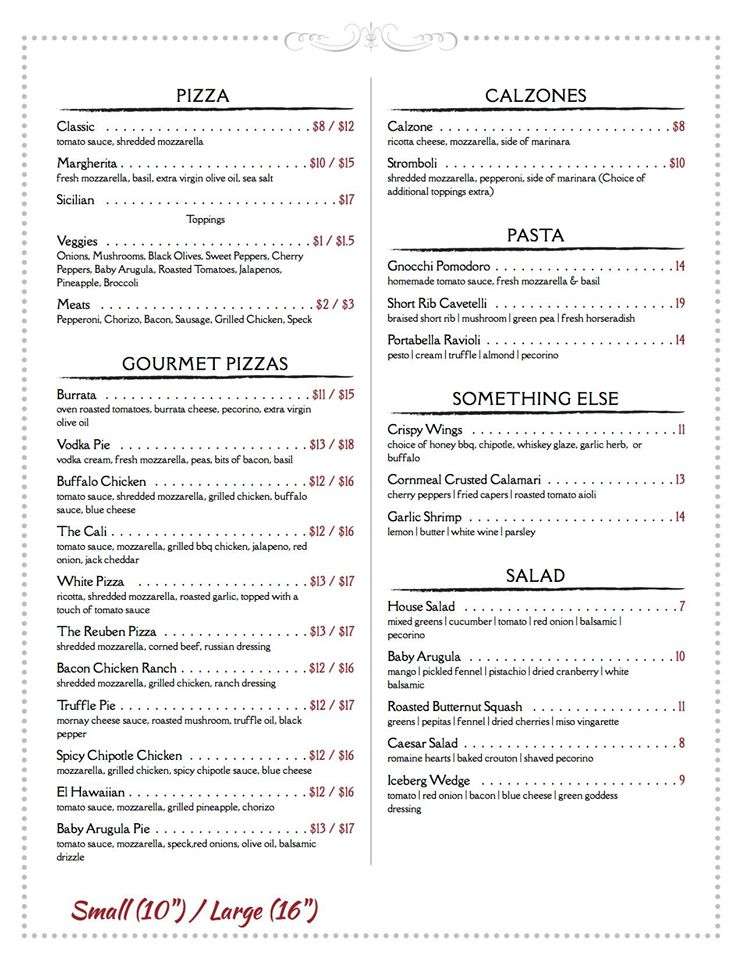 The Pizza Bar | 1300 Raritan Rd, Clark, NJ 07066, USA | Phone: (908) 325-3845