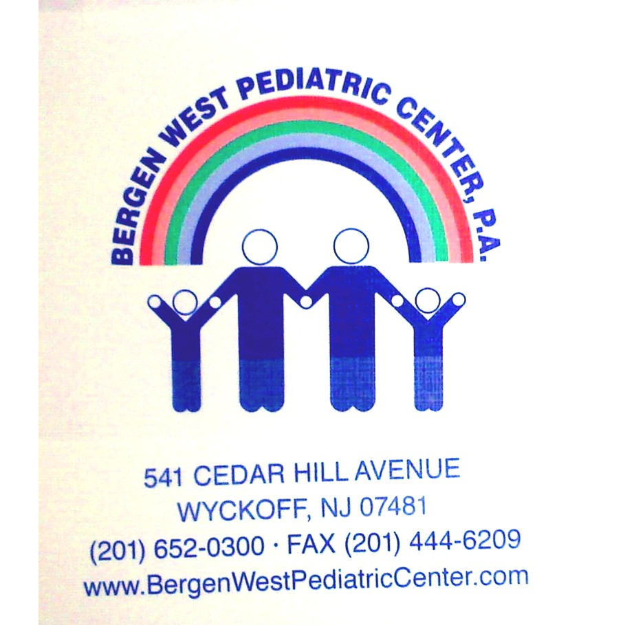 Bergen West Pediatric Center, PA | 541 Cedar Hill Ave, Wyckoff, NJ 07481, USA | Phone: (201) 652-0300