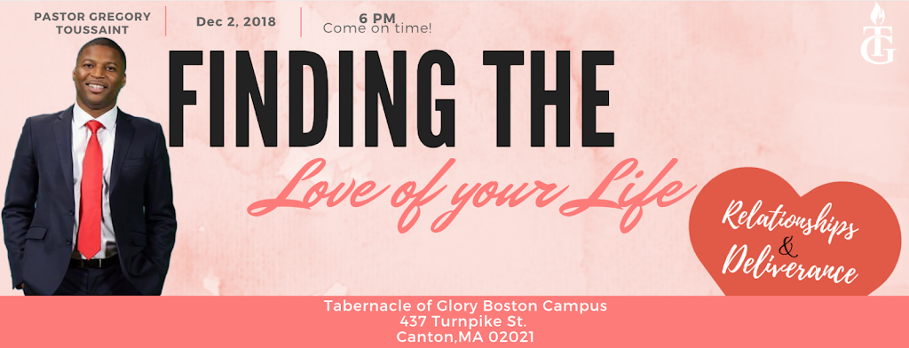 Tabernacle Of Glory Boston Campus | 437 Turnpike St, Canton, MA 02021, USA | Phone: (617) 652-6071