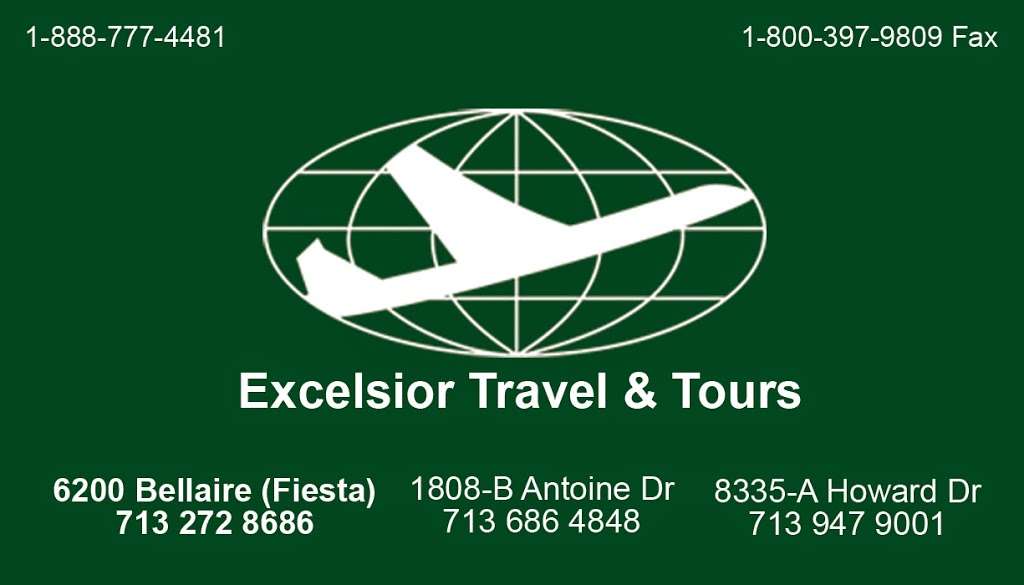 Excelsior Travel & Tours | 8335 Howard Dr, Houston, TX 77017, USA | Phone: (713) 947-9001