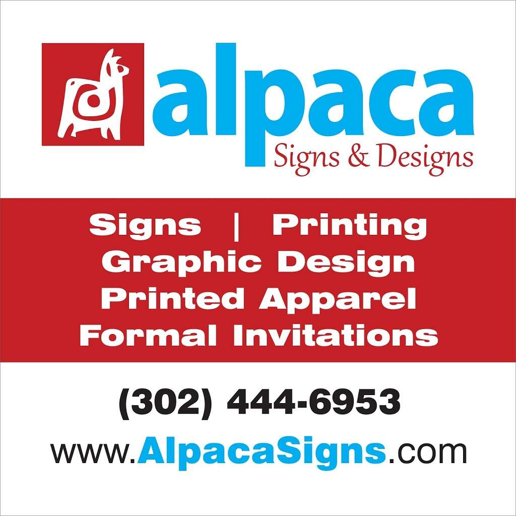 Alpaca Signs & Design | 126 Patriot Dr Suite 2, Middletown, DE 19709, USA | Phone: (302) 376-1864