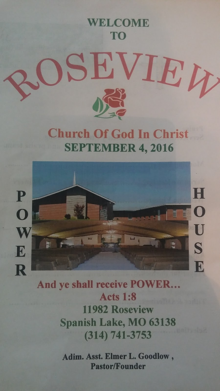 Roseview Church-God In Christ | 11982 Roseview Ln, St. Louis, MO 63138, USA | Phone: (314) 741-3753