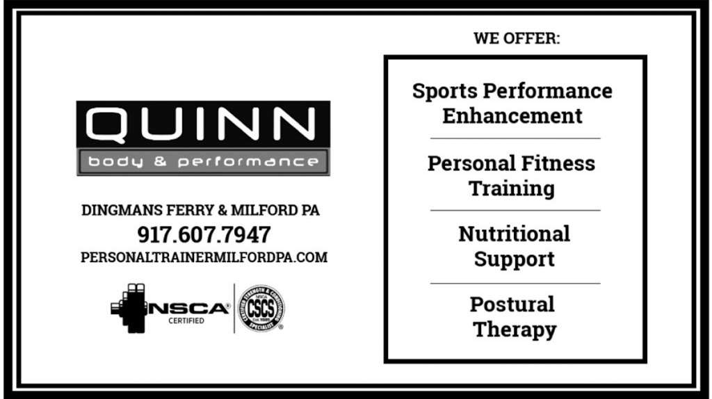 Personal Trainer - Quinn Body and Performance | 117 White Pine, Milford, PA 18337, USA | Phone: (917) 607-7947