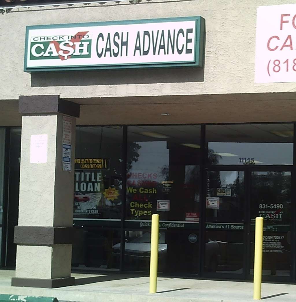 Check Into Cash | 11145 Woodley Ave, Granada Hills, CA 91344 | Phone: (818) 831-5490