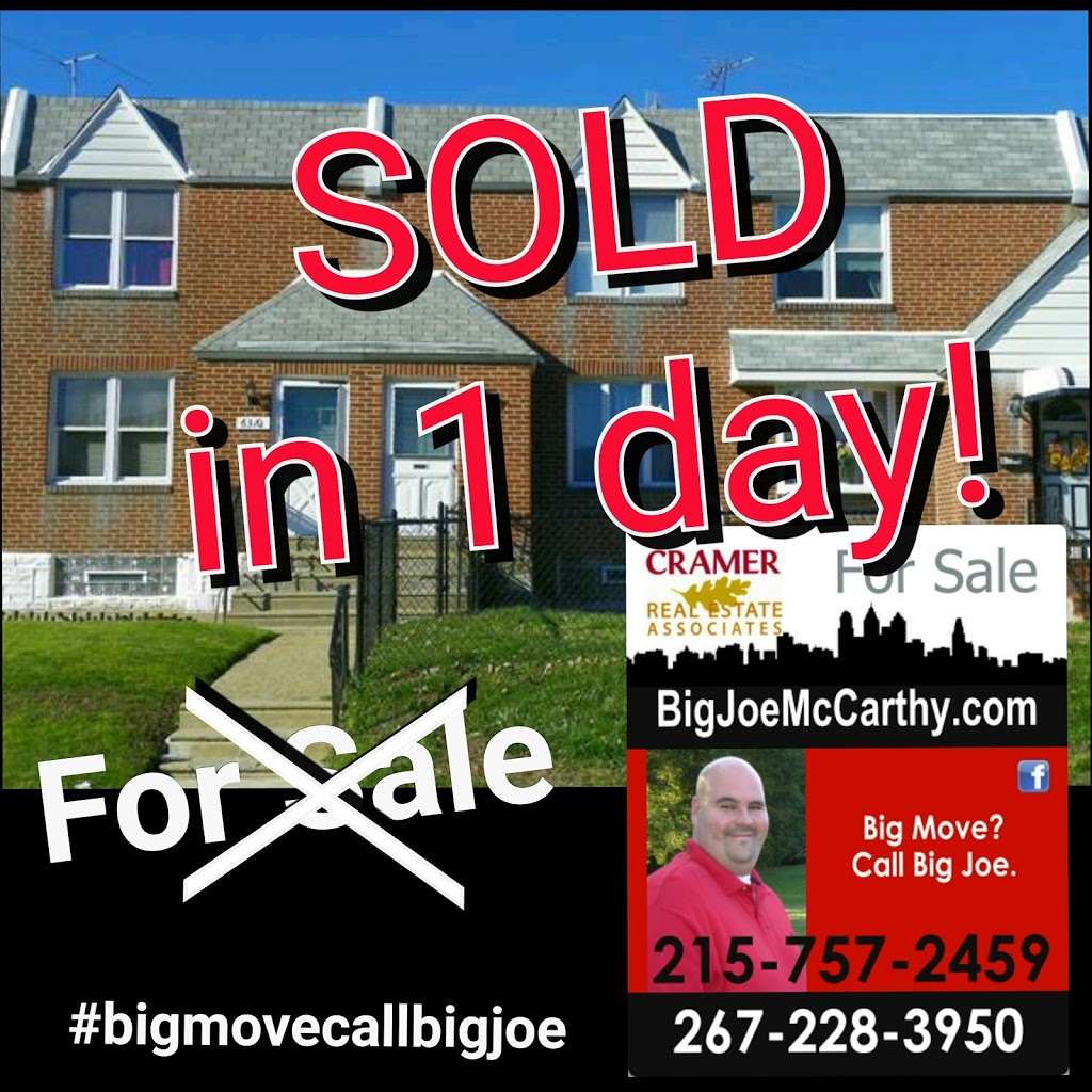 Big Joe McCarthy, REALTOR | 13 Henry Ave, Feasterville-Trevose, PA 19053, USA | Phone: (267) 228-3950