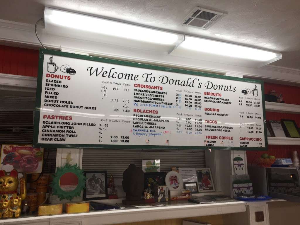 Donalds Donuts | 620 NASA Road 1, Webster, TX 77598, USA | Phone: (281) 332-6706
