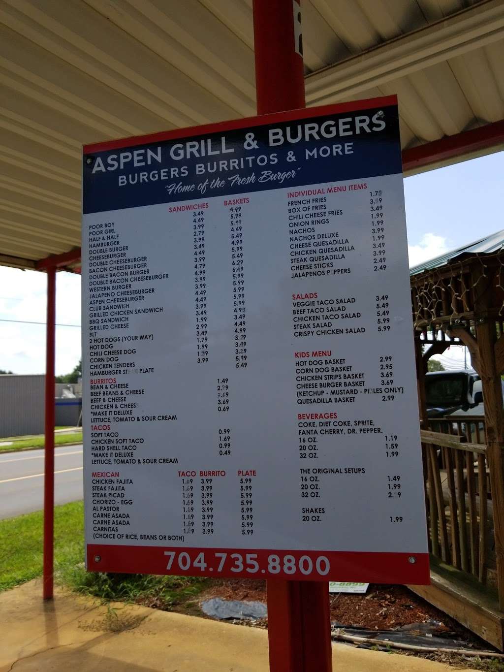 Aspen Grill | 2511 N Aspen St, Lincolnton, NC 28092, USA | Phone: (704) 735-8800