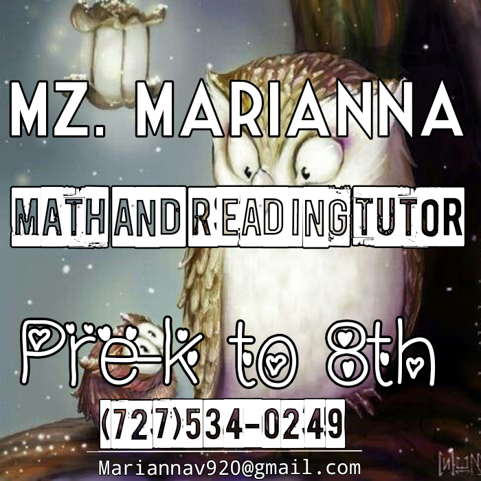 Mz. Mariannas Tutoring | 19081 Taviston Dr, Land O Lakes, FL 34638, USA | Phone: (727) 534-0249