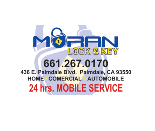 Moran Lock & Key | 436 E Palmdale Blvd, Palmdale, CA 93550, United States | Phone: (661) 267-0170
