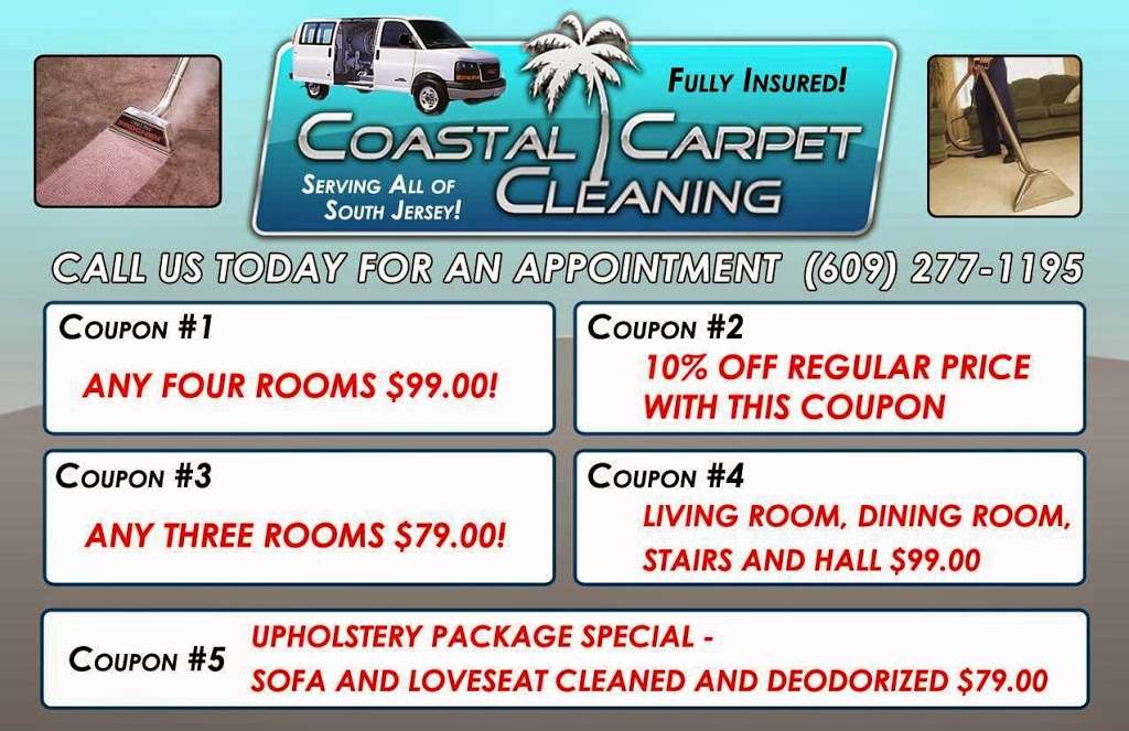 COASTAL CARPET CLEANING | 405 Glenn Ave, Egg Harbor Township, NJ 08234, USA