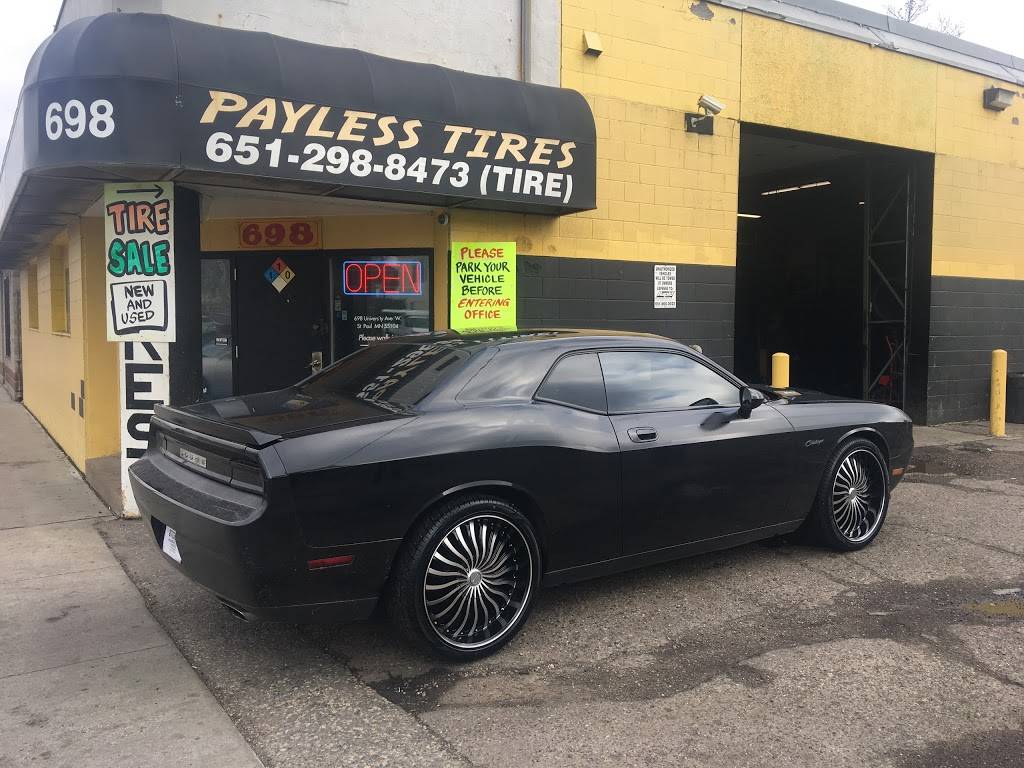 Pay Less Tires | 698 University Ave W, St Paul, MN 55104, USA | Phone: (651) 298-8473