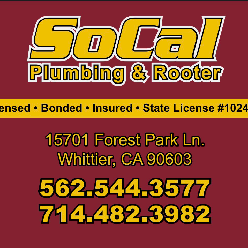 Socal Plumbing & Rooter inc | 15701 Forest Park Ln, Whittier, CA 90603, USA | Phone: (714) 482-3982