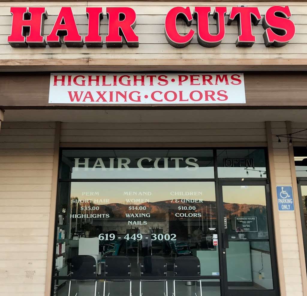 Hair Cuts | 8011 Mission Gorge Rd # D, Santee, CA 92071, USA | Phone: (619) 449-3002