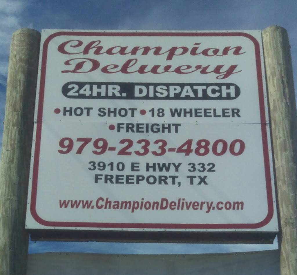 Champion Delivery | 3910 TX-332, Freeport, TX 77541, USA | Phone: (979) 233-4800