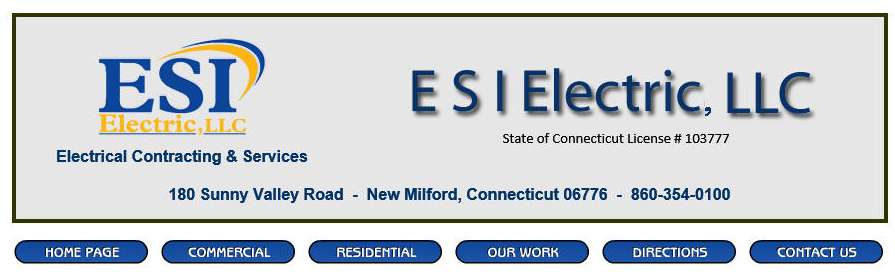 ESI Electric ✅ | 180 Sunny Valley Rd Unit #17, New Milford, CT 06776, USA | Phone: (860) 354-0100