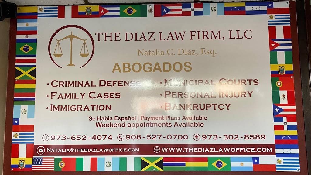 The Diaz Law Firm, LLC | 416 Rahway Ave Suite 418, Elizabeth, NJ 07202, USA | Phone: (908) 527-0700