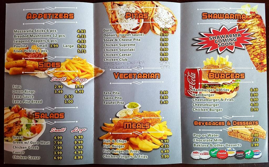 Gyro Plus | 274 Simcoe St, Amherstburg, ON N9V 1M9, Canada | Phone: (519) 736-4692