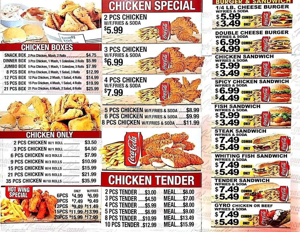 Kennedy Fried Chicken | 135-18 Jamaica Ave, Richmond Hill, NY 11418, USA | Phone: (718) 658-6721