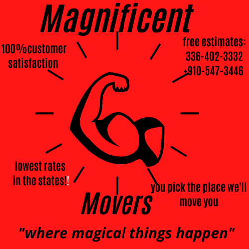 Magnificent movers | 3424 Summit Ave #4, Greensboro, NC 27405, USA | Phone: (336) 402-3332