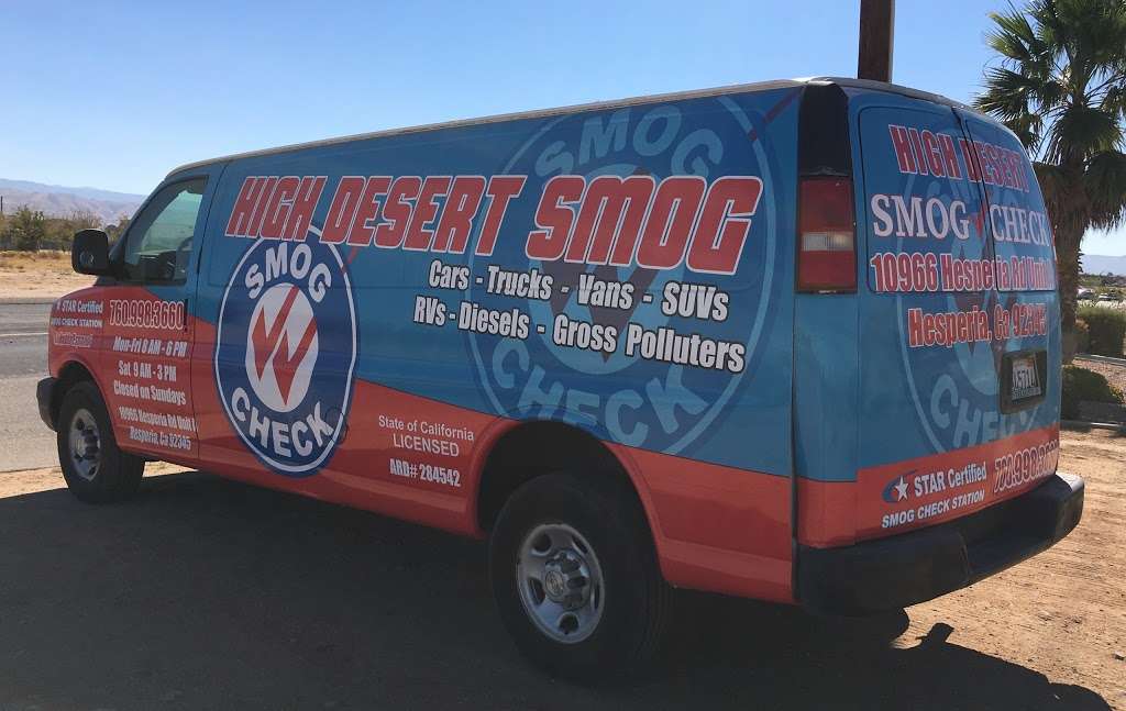 High Desert Smog | 10966 Hesperia Rd, Hesperia, CA 92345, USA | Phone: (760) 998-3660