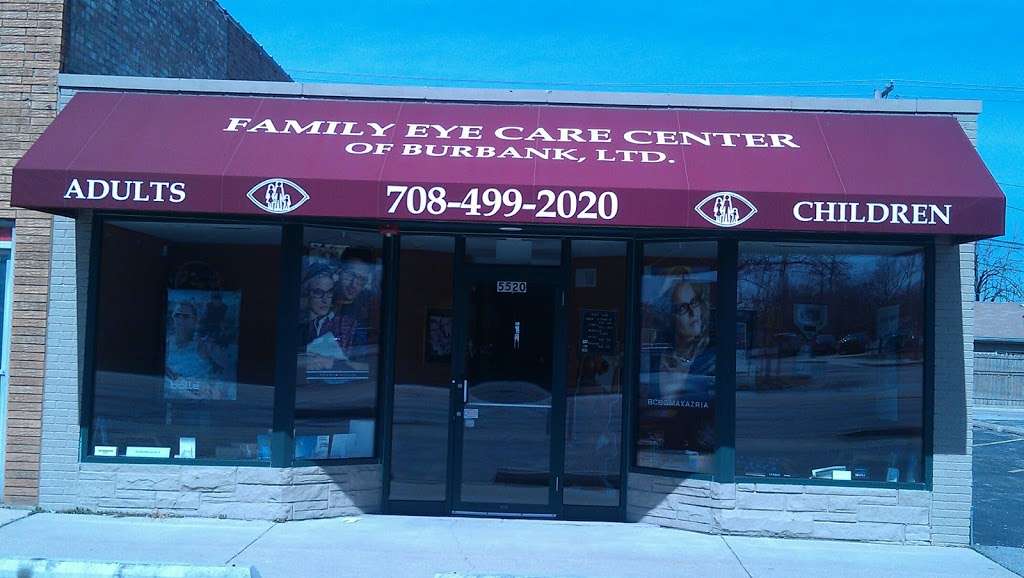 Family Eye Care Center of Burbank, LTD | 5520 W 79th St, Burbank, IL 60459, USA | Phone: (708) 499-2020