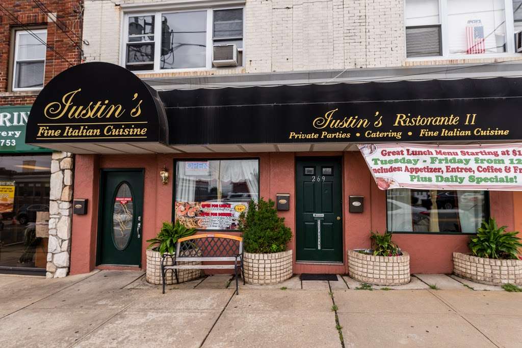 Justins Ristorante II | 269 Hackensack St, Wood-Ridge, NJ 07075, USA | Phone: (201) 933-4276