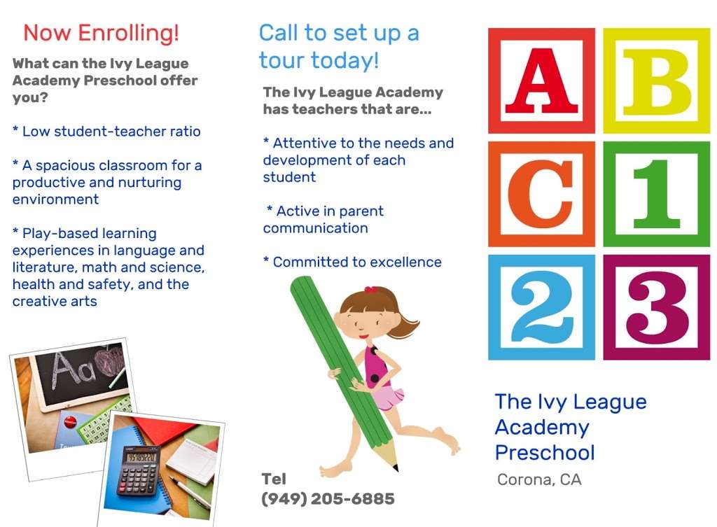 THE IVY LEAGUE ACADEMY | 22808 Canyon View Dr, Corona, CA 92883, USA | Phone: (949) 205-6885