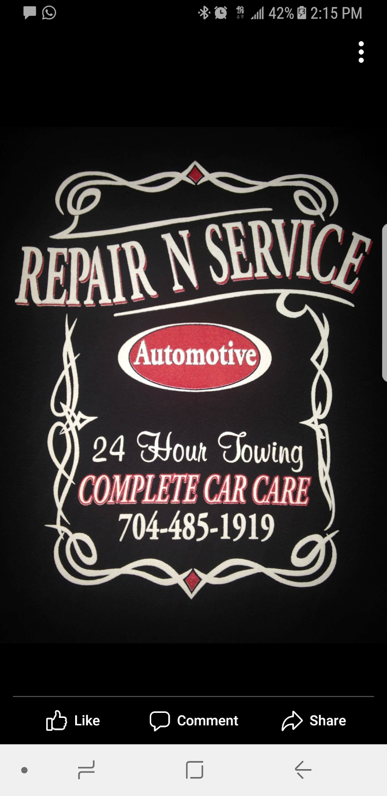 Repair N Service Automotive | 24875 Millingport Rd, Locust, NC 28097, USA | Phone: (704) 485-1919