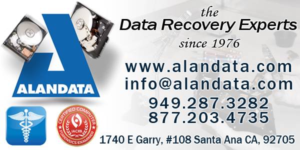 Alandata Data Recovery | 2302 Martin #125, Irvine, CA 92612, USA | Phone: (949) 287-3282