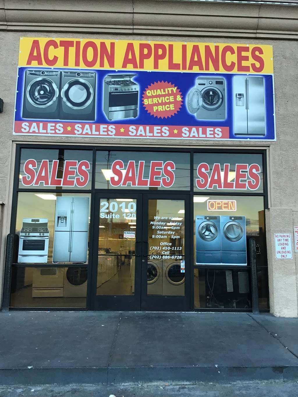 action appliances | 2010 E Charleston Blvd #120, Las Vegas, NV 89104 | Phone: (702) 450-0113