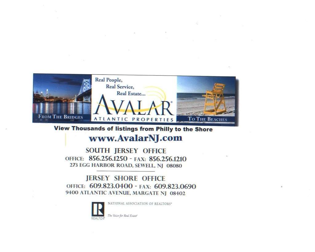 Avalar Atlantic Properties Real Estate | 9400 Atlantic Ave # 101, Margate City, NJ 08402, USA | Phone: (609) 823-0400