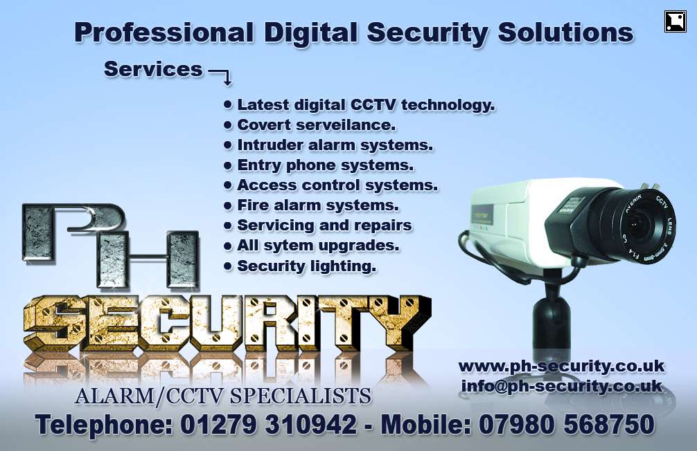 P H Security | 4 Canons Gate, Harlow CM20 1QE, UK | Phone: 07980 568750