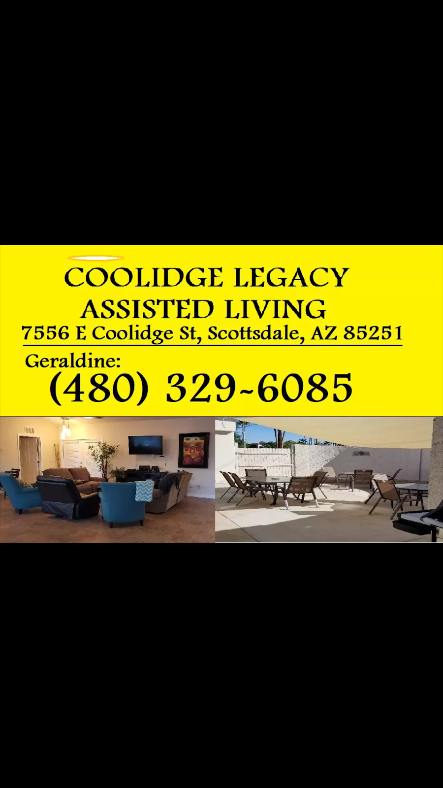 Coolidge Legacy Assisted Living at Scottsdale | 7556 E Coolidge St, Scottsdale, AZ 85251, USA | Phone: (480) 329-6085