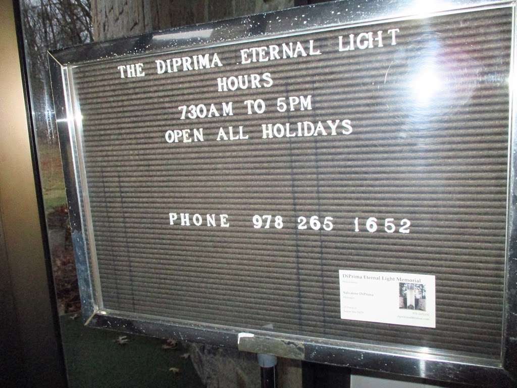 The Diprima Eternal Light Memorial | 23 Pond St, Salem, NH 03079, USA | Phone: (978) 265-1652