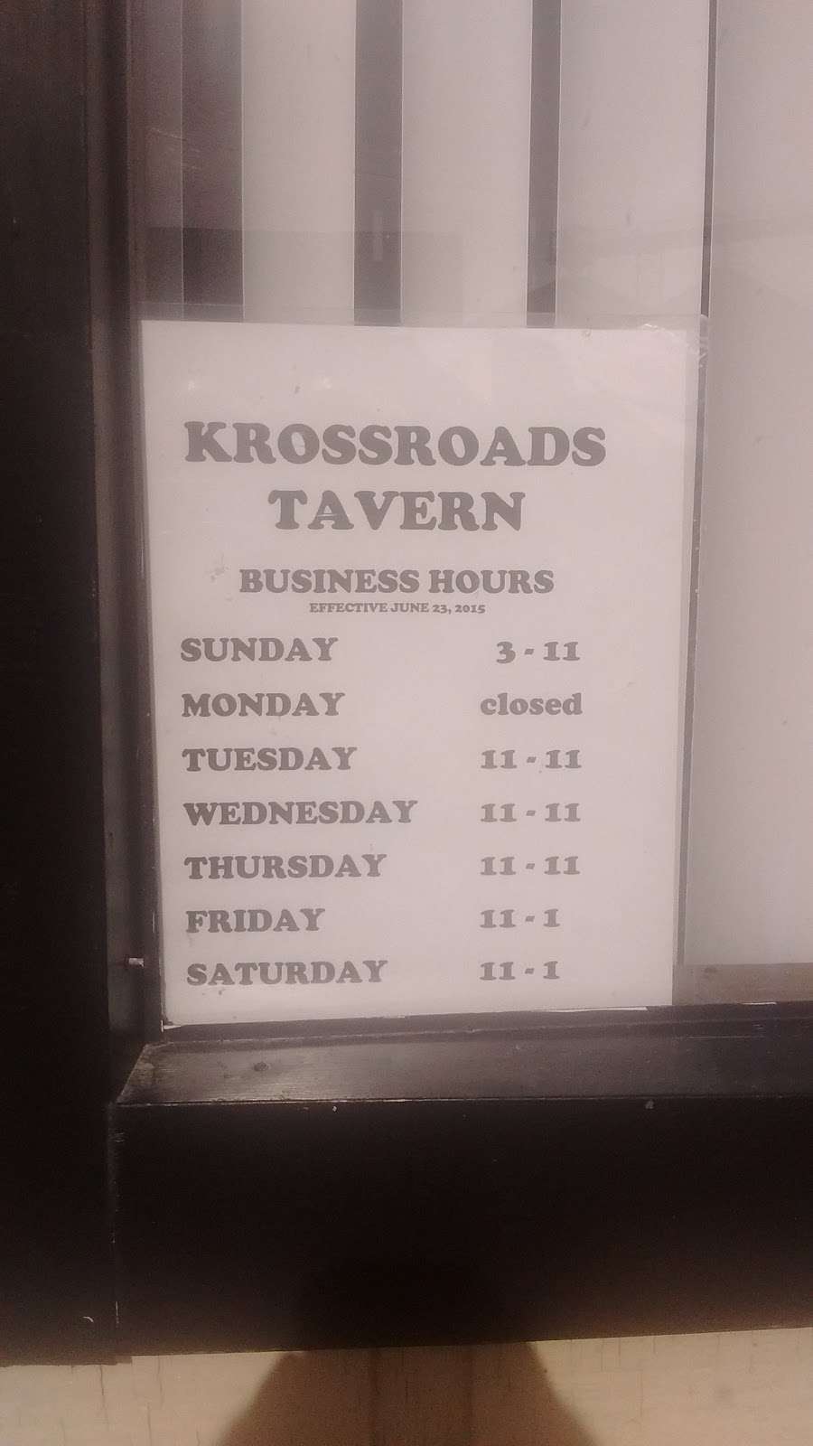 KrossRoads Tavern | 119 W Hack St, Cullom, IL 60929, USA | Phone: (815) 689-2193