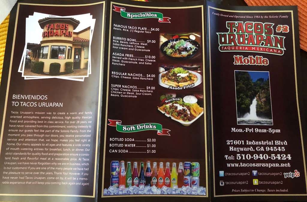 Tacos Uruapan Food Truck | 2907 Baumberg Ave, Hayward, CA 94545, USA