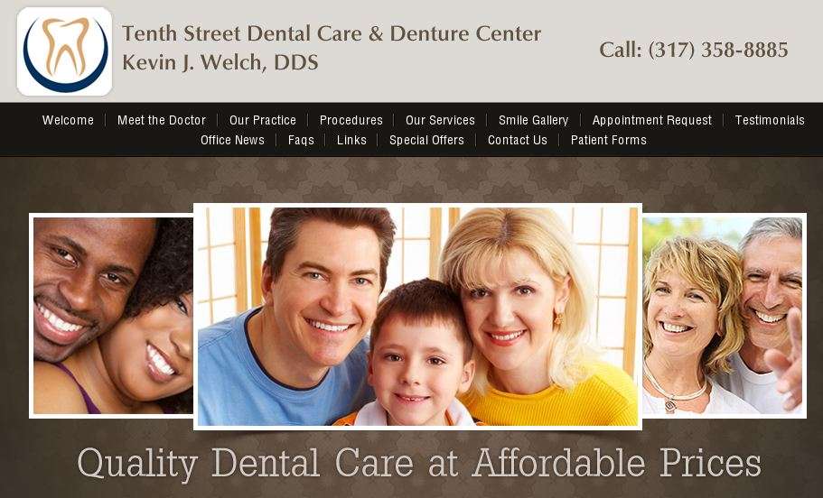 Tenth Street Dental Care & Denture Center | 6919 E 10th St, Indianapolis, IN 46219, USA | Phone: (317) 358-8885